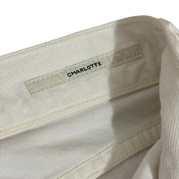 Women's Size 28 Citizens of Humanity Charlotte Straight Hi-Waisted White Jean - Picture 6 of 9